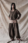 Aviva Jifei Xue cocoon wide-leg pants SS23-CWLP2-ACP bronze color